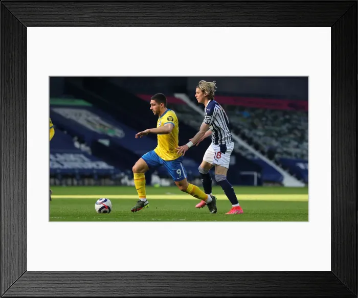 Framed Print : 2020-21 Premier League: West Bromwich Albion vs. Brighton and Hove Albion - Intense Action Framed Print : 2020-21 Premier League: West Bromwich Albion vs. Brighton and Hove Albion - Intense Action