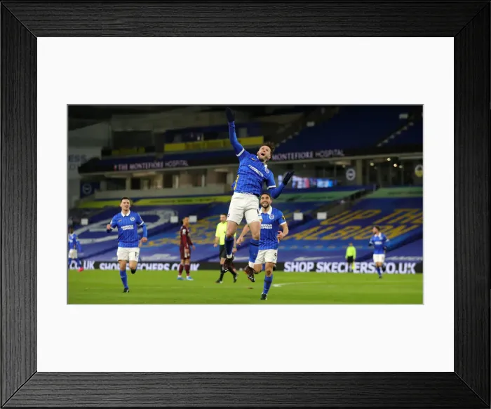 Framed Print : Intense Premier League Showdown: Brighton & Hove Albion vs. Leicester City (06MAR21)