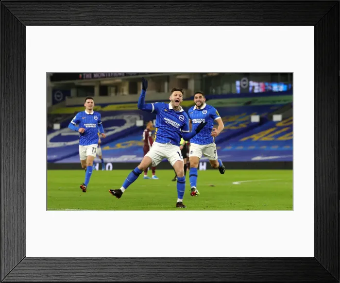 Framed Print : Intense Premier League Showdown: Brighton & Hove Albion vs. Leicester City (06MAR21) Framed Print : Intense Premier League Showdown: Brighton & Hove Albion vs. Leicester City (06MAR21)