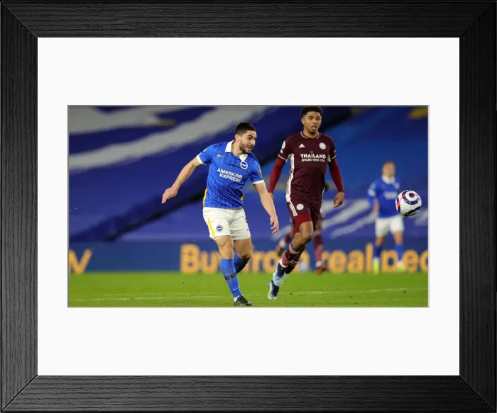 Framed Print : Intense Premier League Clash: Brighton & Hove Albion vs. Leicester City (06.03.2021) Framed Print : Intense Premier League Clash: Brighton & Hove Albion vs. Leicester City (06.03.2021)
