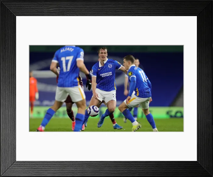 Framed Print : Intense Premier League Clash: Brighton & Hove Albion vs. Leicester City (06MAR21) Framed Print : Intense Premier League Clash: Brighton & Hove Albion vs. Leicester City (06MAR21)