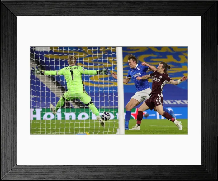 Framed Print : Intense Premier League Clash: Brighton & Hove Albion vs. Leicester City (06MAR21) Framed Print : Intense Premier League Clash: Brighton & Hove Albion vs. Leicester City (06MAR21)