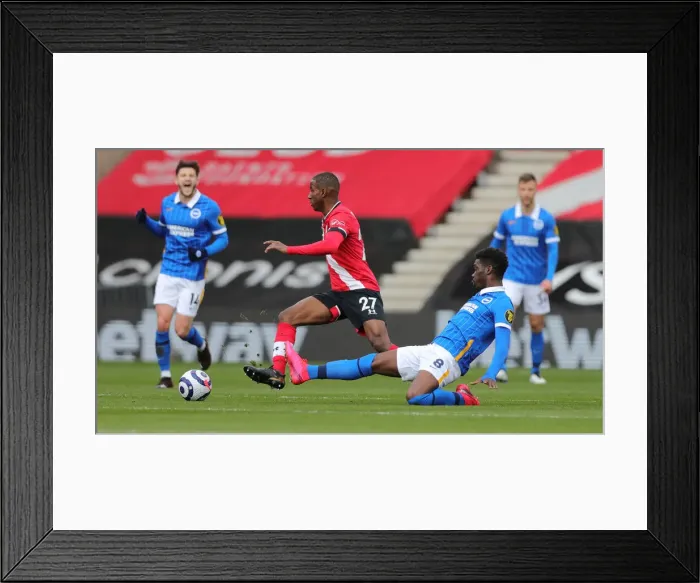 Framed Print : Premier League Rivalry: Southampton vs. Brighton & Hove Albion (14MAR21) - Intense Action at St Marys Stadium Framed Print : Premier League Rivalry: Southampton vs. Brighton & Hove Albion (14MAR21) - Intense Action at St Marys Stadium