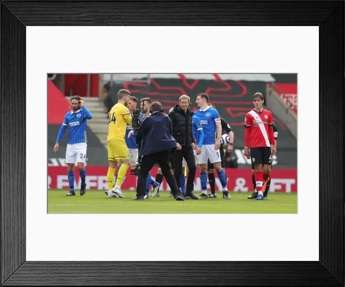 Framed Print : Premier League Clash: Southampton vs. Brighton & Hove Albion at St. Mary's Stadium (14MAR21)
