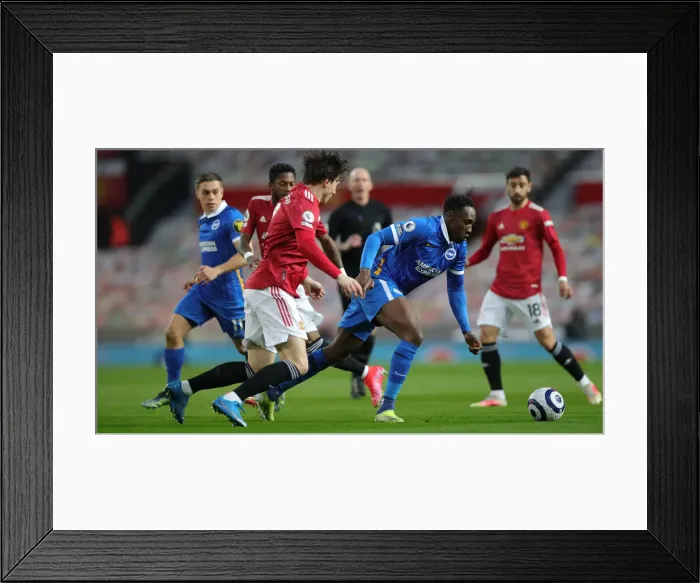 Framed Print : Manchester United v Brighton and Hove Albion Premier League 04APR2021 Framed Print : Manchester United v Brighton and Hove Albion Premier League 04APR2021