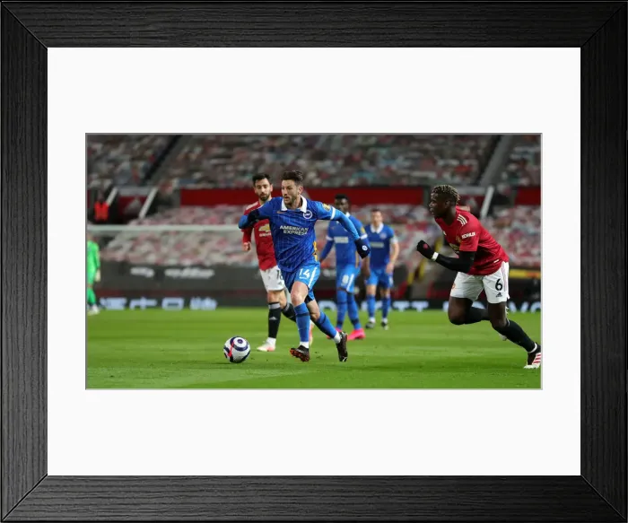 Framed Print : Battle at Old Trafford: Premier League Showdown - Manchester United vs. Brighton and Hove Albion (04APR21) Framed Print : Battle at Old Trafford: Premier League Showdown - Manchester United vs. Brighton and Hove Albion (04APR21)