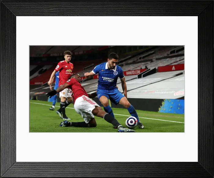 Framed Print : Battle at Old Trafford: Manchester United vs. Brighton and Hove Albion - Premier League Clash (04APR21) Framed Print : Battle at Old Trafford: Manchester United vs. Brighton and Hove Albion - Premier League Clash (04APR21)