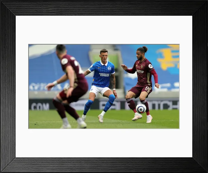 Framed Print : Brighton and Hove Albion v Leeds United Premier League 01MAY21 Framed Print : Brighton and Hove Albion v Leeds United Premier League 01MAY21