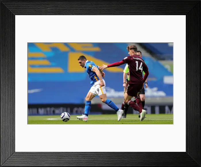 Framed Print : Intense Premier League Showdown: Brighton & Hove Albion vs. Leeds United (01MAY21) Framed Print : Intense Premier League Showdown: Brighton & Hove Albion vs. Leeds United (01MAY21)