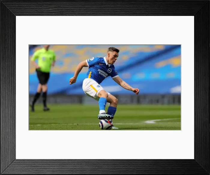 Framed Print : Intense Premier League Clash: Brighton & Hove Albion vs. Leeds United (01MAY21)