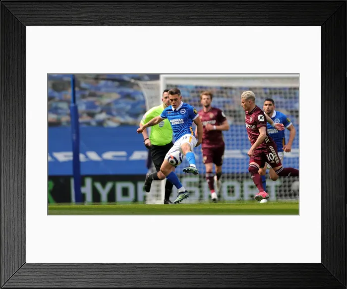 Framed Print : Intense Premier League Showdown: Brighton & Hove Albion vs. Leeds United (01MAY21)