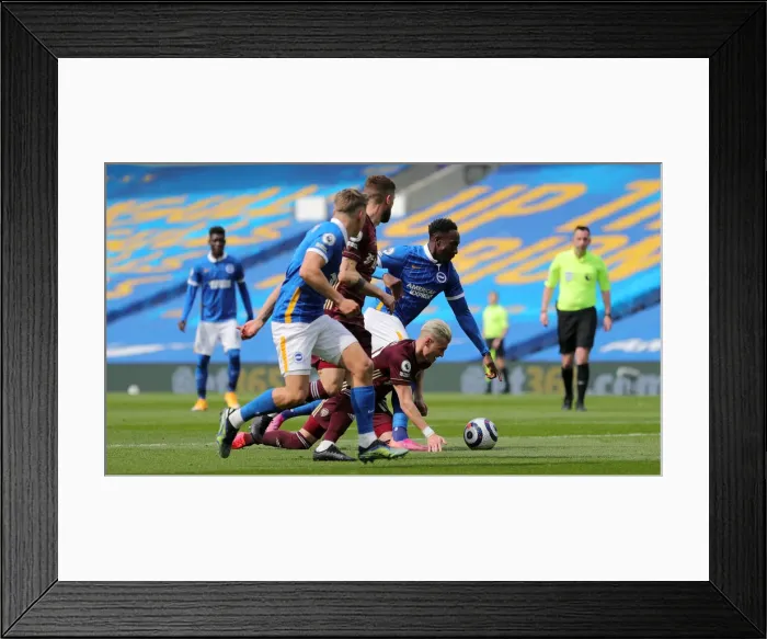 Framed Print : Intense Premier League Showdown: Brighton & Hove Albion vs. Leeds United (01MAY21) Framed Print : Intense Premier League Showdown: Brighton & Hove Albion vs. Leeds United (01MAY21)