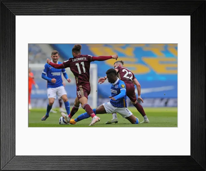 Framed Print : Premier League Showdown: Brighton & Hove Albion vs. Leeds United (01MAY21) Framed Print : Premier League Showdown: Brighton & Hove Albion vs. Leeds United (01MAY21)