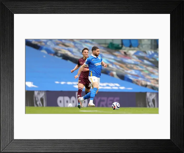 Framed Print : Intense Premier League Clash: Brighton & Hove Albion vs. Leeds United (01.05.2021) Framed Print : Intense Premier League Clash: Brighton & Hove Albion vs. Leeds United (01.05.2021)