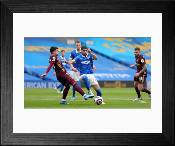 Framed Print : Intense Premier League Clash: Brighton & Hove Albion vs. Leeds United (01.05.2021) Framed Print : Intense Premier League Clash: Brighton & Hove Albion vs. Leeds United (01.05.2021)