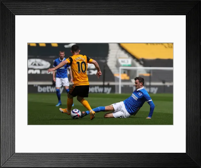 Framed Print : Premier League Showdown: Wolverhampton Wanderers vs. Brighton and Hove Albion at Molineux Stadium (May 9, 2021)
