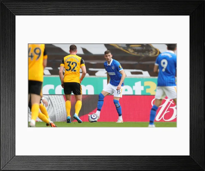 Framed Print : Premier League Showdown: Wolverhampton Wanderers vs. Brighton and Hove Albion at Molineux Stadium (9 May 2021)