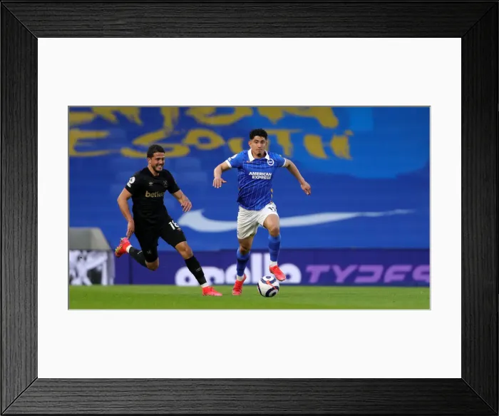 Framed Print : Intense Premier League Showdown: Brighton & Hove Albion vs. West Ham United (15May21) Framed Print : Intense Premier League Showdown: Brighton & Hove Albion vs. West Ham United (15May21)