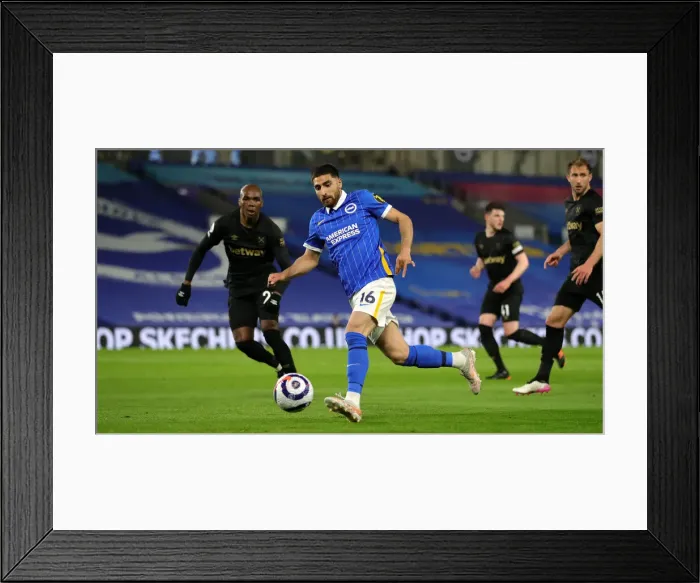 Framed Print : Premier League Showdown: Brighton & Hove Albion vs. West Ham United (15MAY21) - Intense Action on the Field Framed Print : Premier League Showdown: Brighton & Hove Albion vs. West Ham United (15MAY21) - Intense Action on the Field