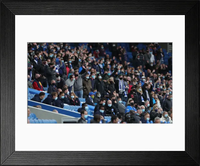 Framed Print : Premier League Showdown: Brighton & Hove Albion vs Manchester City (18MAY21)