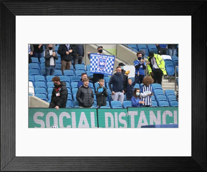 Framed Print : Premier League Showdown: Brighton & Hove Albion vs Manchester City (18MAY21)