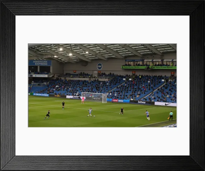 Framed Print : Premier League Showdown: Manchester City vs. Brighton & Hove Albion (18MAY21) - American Express Community Stadium Framed Print : Premier League Showdown: Manchester City vs. Brighton & Hove Albion (18MAY21) - American Express Community Stadium