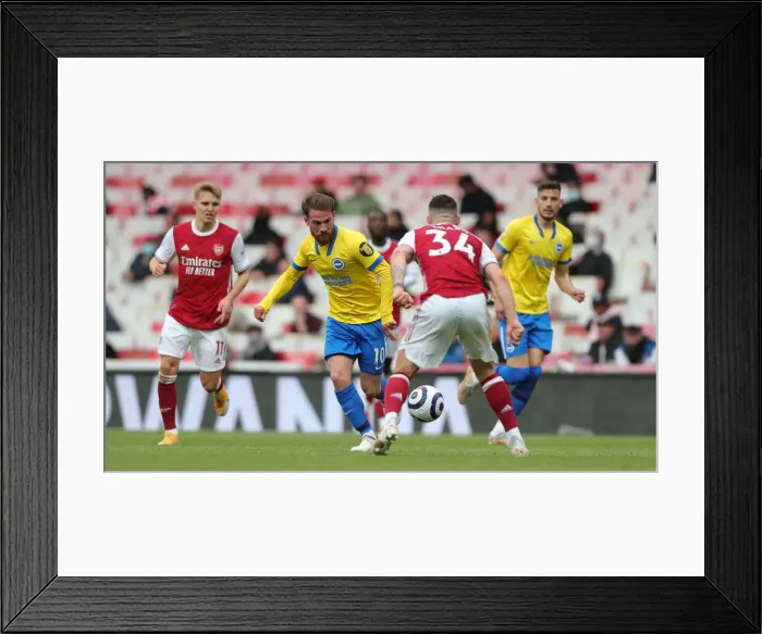 Framed Print : Premier League Showdown: Arsenal vs. Brighton & Hove Albion (23MAY21) - Intense Match Action