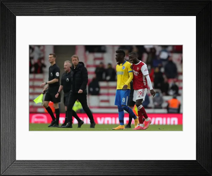 Framed Print : Arsenal vs. Brighton & Hove Albion: Premier League Clash at Emirates Stadium (23MAY21) Framed Print : Arsenal vs. Brighton & Hove Albion: Premier League Clash at Emirates Stadium (23MAY21)