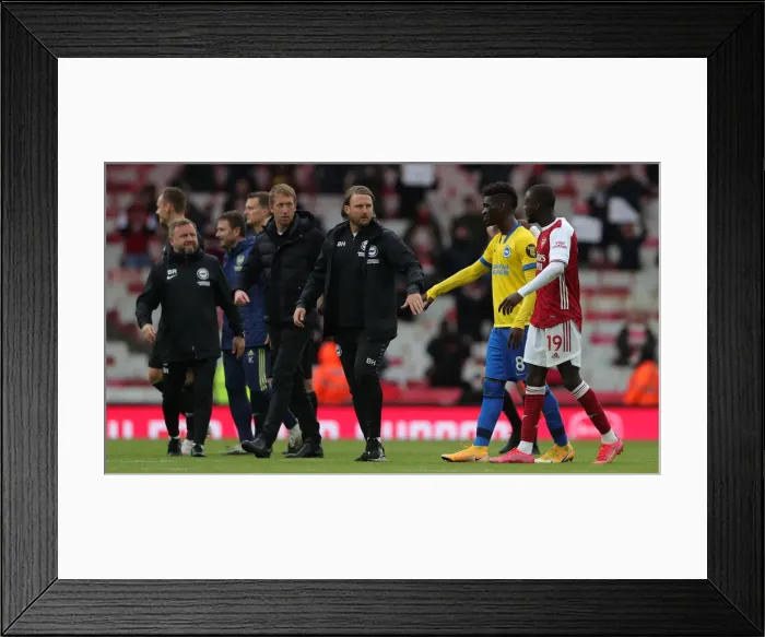 Framed Print : Premier League Showdown: Arsenal vs. Brighton & Hove Albion (23MAY21)