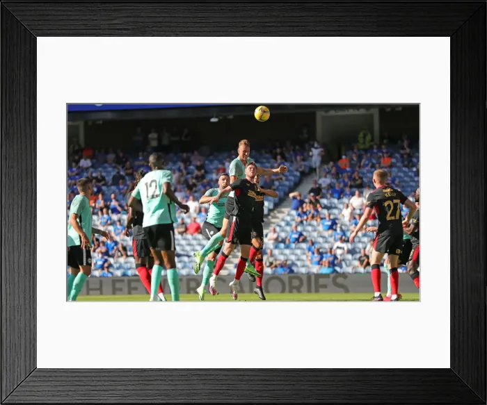 Framed Print : Rangers vs. Brighton and Hove Albion: Pre-Season Clash at Ibrox Stadium - Match Highlights (24JUL21)
