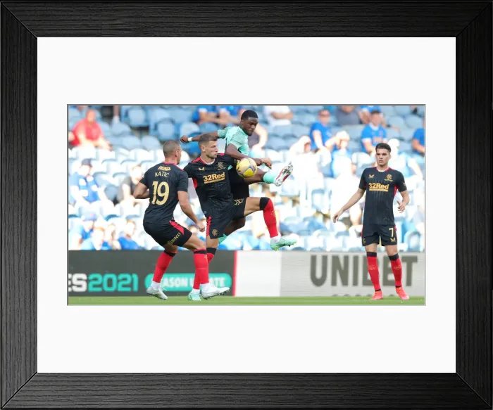 Framed Print : Rangers vs. Brighton and Hove Albion: Pre-Season Clash at Ibrox Stadium (24JUL21) Framed Print : Rangers vs. Brighton and Hove Albion: Pre-Season Clash at Ibrox Stadium (24JUL21)