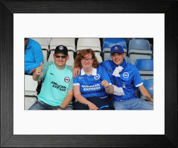 Framed Print : Brighton and Hove Albion vs. Luton Town: Pre-Season Clash at Kenilworth Road (31st July 2021)