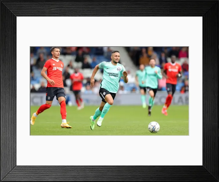 Framed Print : Pre-Season Friendly: Luton Town vs. Brighton and Hove Albion (31st July 2021) Framed Print : Pre-Season Friendly: Luton Town vs. Brighton and Hove Albion (31st July 2021)