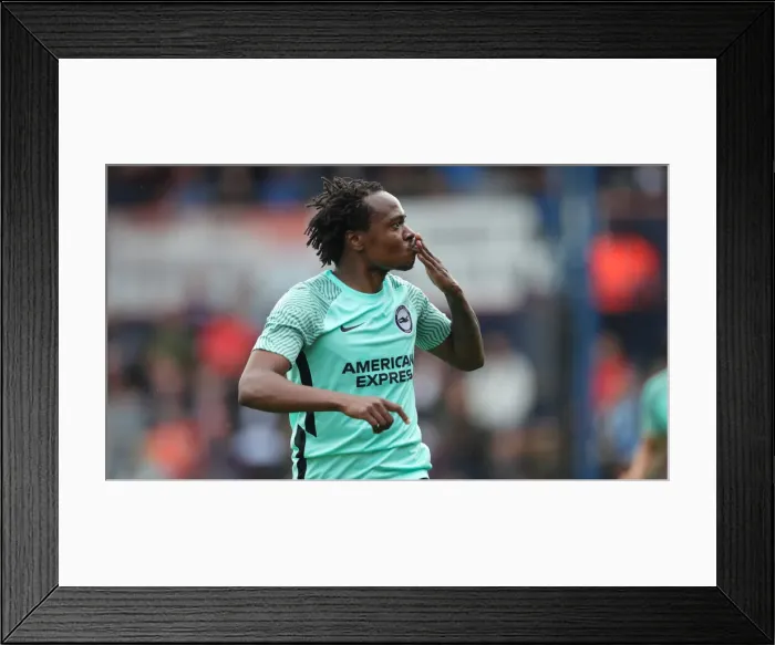 Framed Print : Pre-Season Friendly: Luton Town vs. Brighton & Hove Albion at Kenilworth Road (31JUL21)