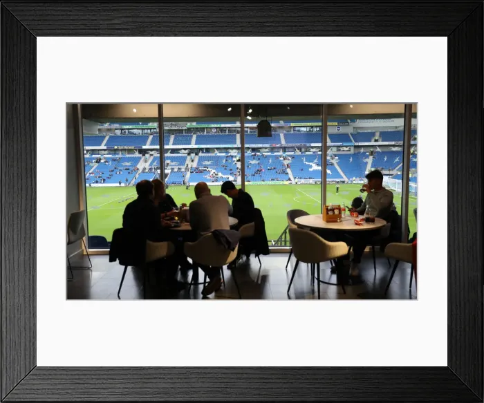 Framed Print : Brighton and Hove Albion FC: Pre-Season Friendly vs. Getafe (07AUG21) - Fans Bask in the Sun at American Express Community Stadium Framed Print : Brighton and Hove Albion FC: Pre-Season Friendly vs. Getafe (07AUG21) - Fans Bask in the Sun at American Express Community Stadium