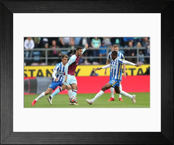 Framed Print : Intense Premier League Clash: Burnley vs. Brighton & Hove Albion at Turf Moor (14AUG21) Framed Print : Intense Premier League Clash: Burnley vs. Brighton & Hove Albion at Turf Moor (14AUG21)