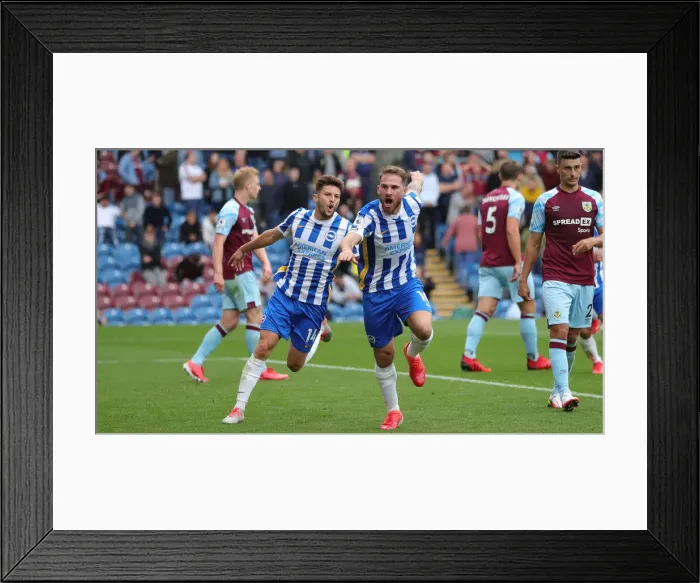 Framed Print : Intense Premier League Showdown: Burnley vs. Brighton & Hove Albion at Turf Moor (14AUG21) Framed Print : Intense Premier League Showdown: Burnley vs. Brighton & Hove Albion at Turf Moor (14AUG21)