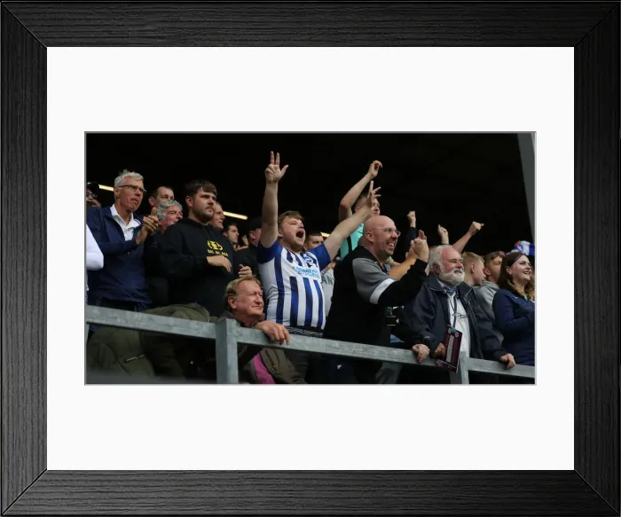 Framed Print : Intense Premier League Battle: Burnley vs. Brighton & Hove Albion at Turf Moor (14AUG21)