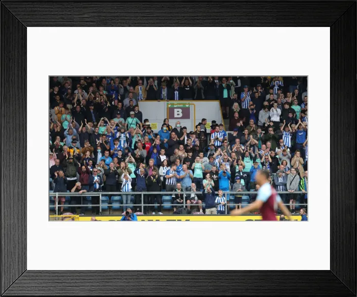 Framed Print : Intense Premier League Battle: Burnley vs. Brighton & Hove Albion at Turf Moor (14AUG21)