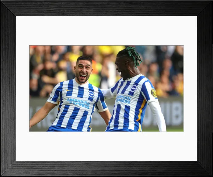Framed Print : Brighton & Hove Albion vs. Watford: 2021-22 Premier League Battle at American Express Community Stadium Framed Print : Brighton & Hove Albion vs. Watford: 2021-22 Premier League Battle at American Express Community Stadium