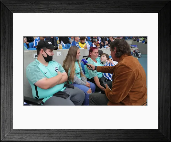 Framed Print : Brighton and Hove Albion vs. Watford: 2021 / 22 Premier League Battle at American Express Community Stadium