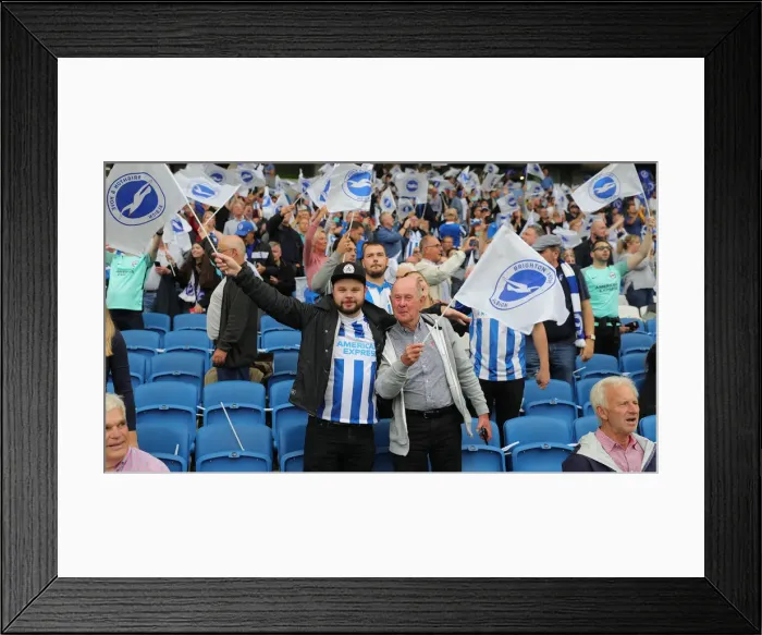 Framed Print : Brighton and Hove Albion vs. Watford: 2021-22 Premier League Showdown at American Express Community Stadium