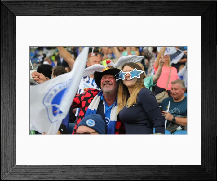 Framed Print : Brighton & Hove Albion vs. Watford: 2021-22 Premier League Showdown at American Express Community Stadium