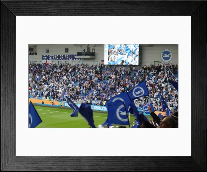Framed Print : 2021-22 Premier League: Brighton & Hove Albion vs. Watford - Intense Match Action at American Express Community Stadium Framed Print : 2021-22 Premier League: Brighton & Hove Albion vs. Watford - Intense Match Action at American Express Community Stadium
