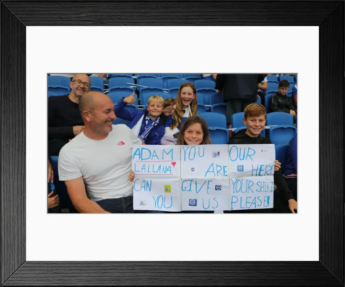 Framed Print : Brighton & Hove Albion vs. Watford: 2021-22 Premier League Showdown at American Express Community Stadium