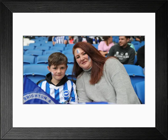 Framed Print : Brighton and Hove Albion vs. Watford: 2021-22 Premier League Showdown at American Express Community Stadium