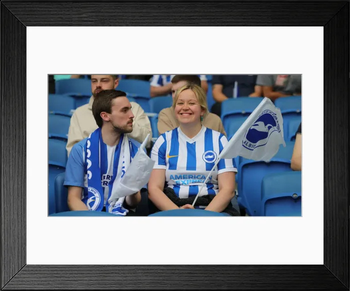 Framed Print : Brighton & Hove Albion vs. Watford: 2021-22 Premier League Battle at American Express Community Stadium