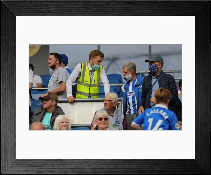 Framed Print : 2021-22 Premier League: Brighton & Hove Albion vs. Watford - Intense Match Action at American Express Community Stadium Framed Print : 2021-22 Premier League: Brighton & Hove Albion vs. Watford - Intense Match Action at American Express Community Stadium