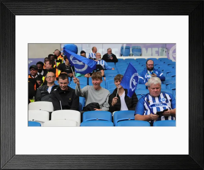 Framed Print : 2021-22 Premier League: Brighton and Hove Albion vs. Watford - Clash at American Express Community Stadium Framed Print : 2021-22 Premier League: Brighton and Hove Albion vs. Watford - Clash at American Express Community Stadium