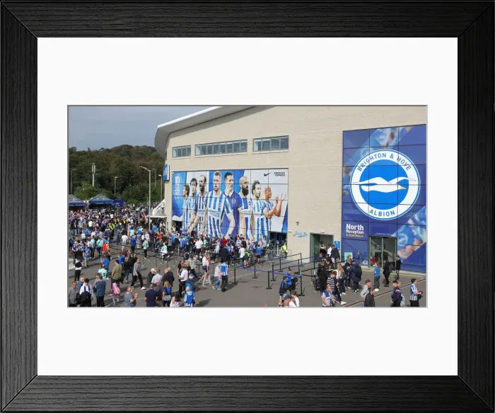 Framed Print : Brighton & Hove Albion vs. Watford: 2021-22 Premier League Battle at American Express Community Stadium Framed Print : Brighton & Hove Albion vs. Watford: 2021-22 Premier League Battle at American Express Community Stadium